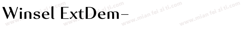 Winsel ExtDem字体转换